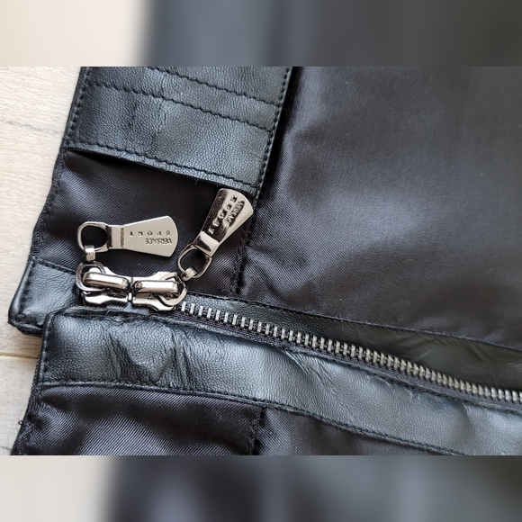 SALE Vintage Versace Sport Satin Bomber Jacket Removable Rabbit Fur Collar! - Picture 16 of 16